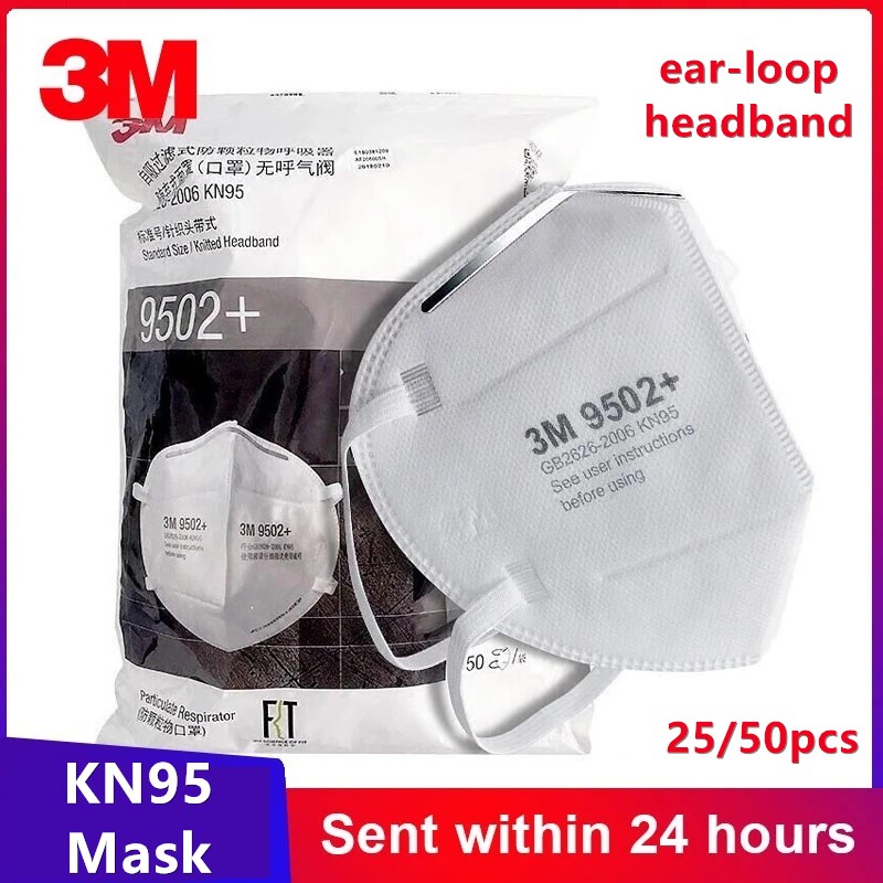 3M Mask 9502+ - 3m KN95 orijinal yüz koruyucu Maske