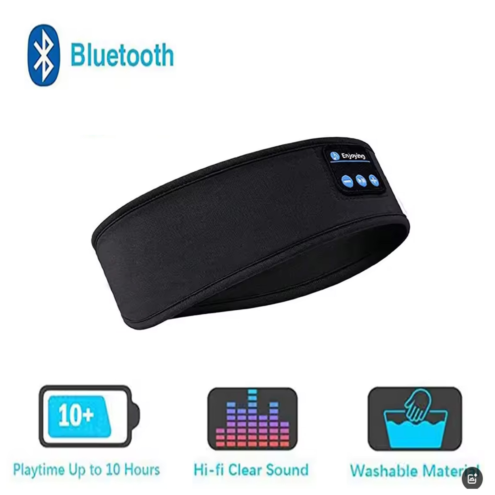 Mask Lanyard Adjustable - Kablosuz Bluetooth Uyku Bandı Fone Kulaklık